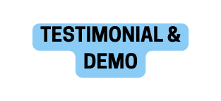 TESTIMONIAL DEMO